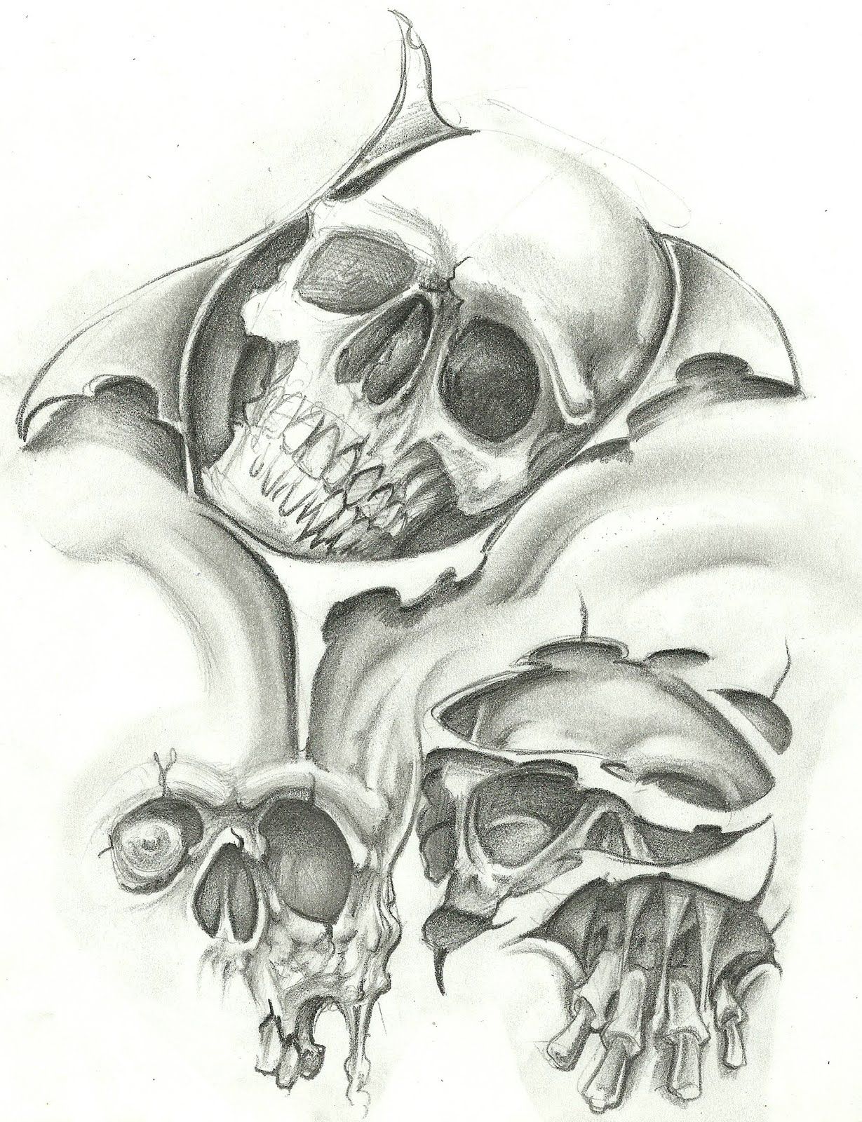 Easy Tattoo Drawings For Beginners Easy Skull Drawings Free Download On Clipartmag This Is